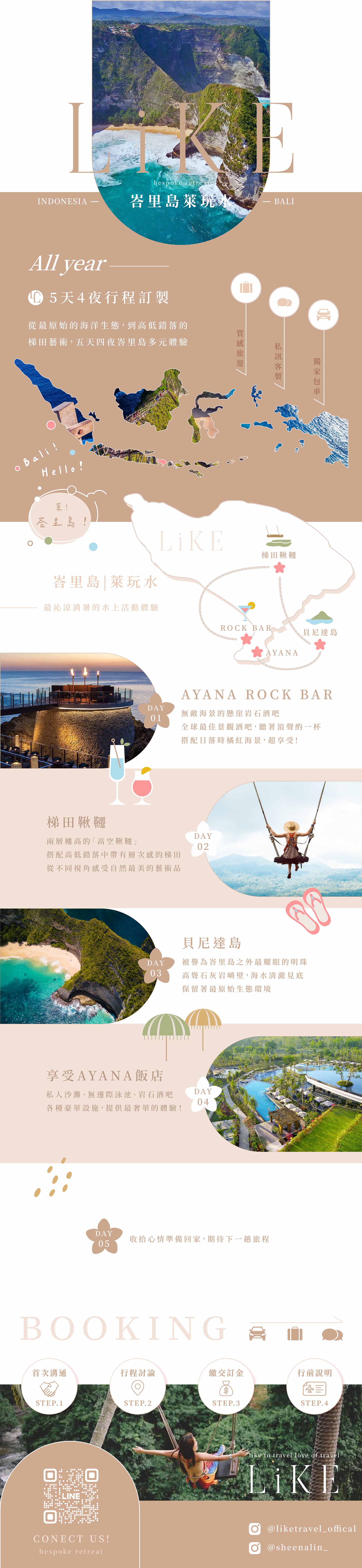 五天四夜峇里島萊玩水